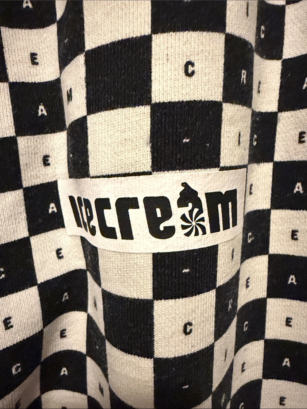Ice Cream Black & White Checkerboard Joggers - Picture 4 of 12